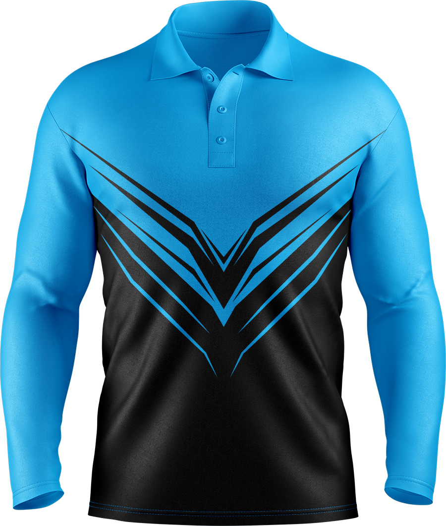 Hi Vis Elite Chevron Long Sleeve Polo