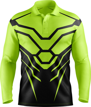 Hi Vis Hex Armor Pattern Long Sleeve tshirt