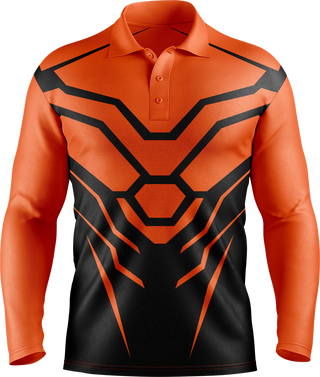 Hi Vis Hex Armor Pattern Long Sleeve tshirt
