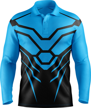 Hi Vis Hex Armor Pattern Long Sleeve tshirt