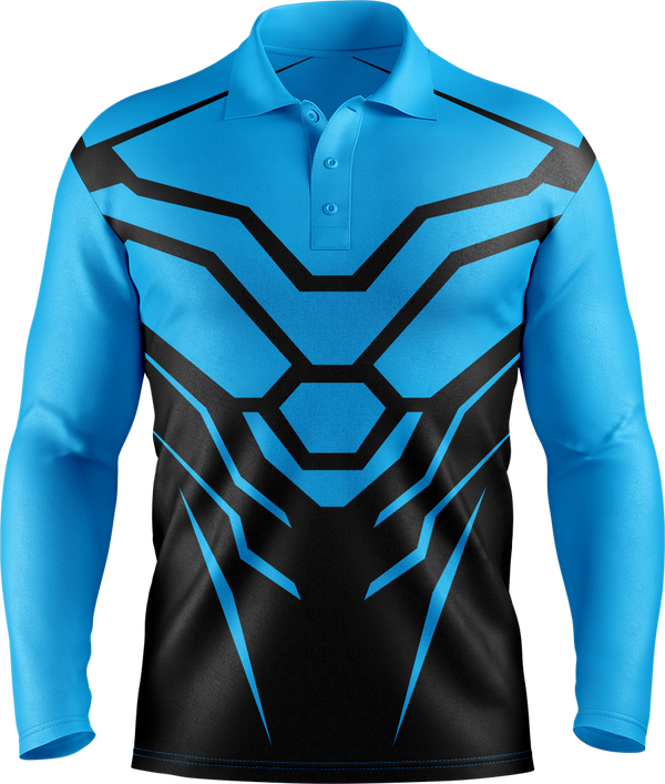Hi Vis Hex Armor Pattern Long Sleeve tshirt
