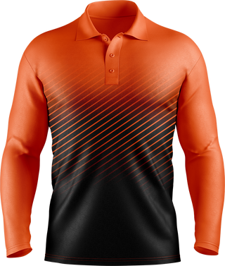 Hi Vis Diagonal Pinstripe Pattern Long Sleeve tshirt