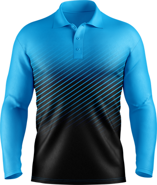 Hi Vis Diagonal Pinstripe Pattern Long Sleeve tshirt