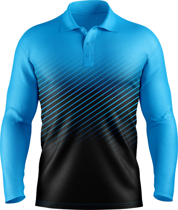 Hi Vis Diagonal Pinstripe Pattern Long Sleeve tshirt
