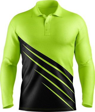 Hi Vis Diagonal Stripe Long Sleeve tshirt