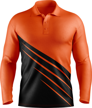 Hi Vis Diagonal Stripe Long Sleeve tshirt