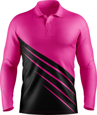 Hi Vis Diagonal Stripe Long Sleeve tshirt
