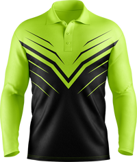 Hi Vis Chevron Long Sleeve Polo