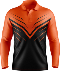 Hi Vis Chevron Long Sleeve Polo
