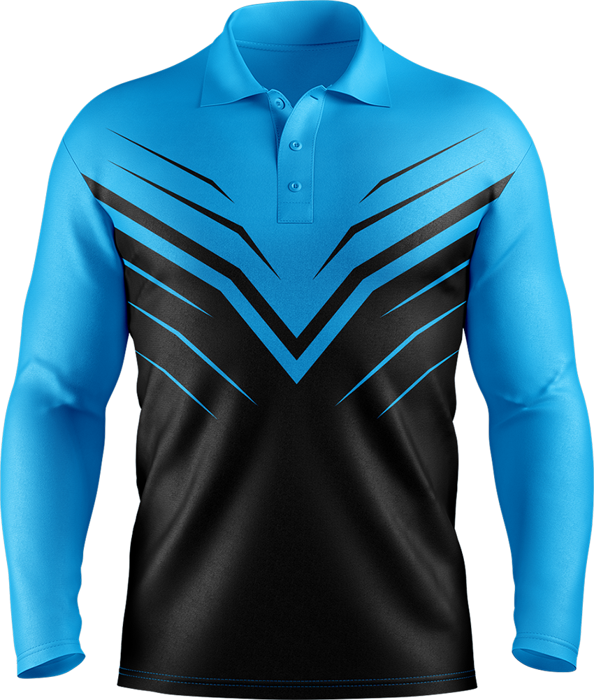 Hi Vis Chevron Long Sleeve Polo