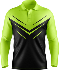 Hi Vis Athletic Chevron Long Sleeve Polo