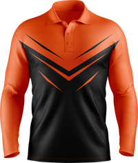 Hi Vis Athletic Chevron Long Sleeve Polo