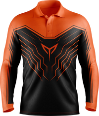 Hi Vis Tech Chevron Long Sleeve Polo