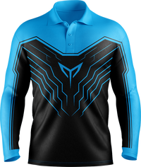 Hi Vis Tech Chevron Long Sleeve Polo