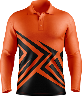 Hi Vis Angular Arrow Pattern Long Sleeve tshirt
