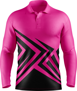 Hi Vis Angular Arrow Pattern Long Sleeve tshirt