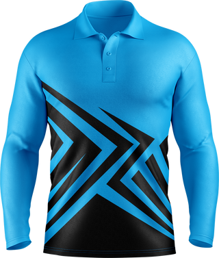Hi Vis Angular Arrow Pattern Long Sleeve tshirt