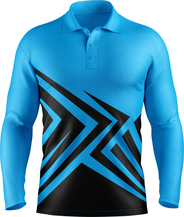 Hi Vis Angular Arrow Pattern Long Sleeve tshirt
