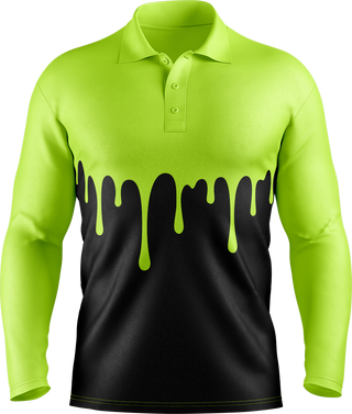 Hi Vis Paint Drip Long Sleeve tshirt
