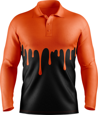 Hi Vis Paint Drip Long Sleeve tshirt