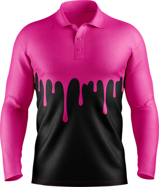 Hi Vis Paint Drip Long Sleeve tshirt