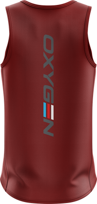 Oxygen Mens Singlet Style 1 Back Print