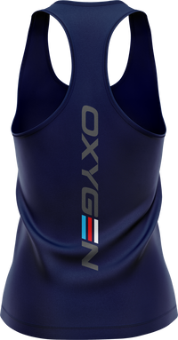 Oxygen Ladies Raceback Singlet Style 2 Back Print