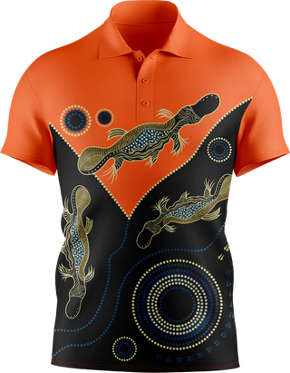 Hi Vis Aboriginal Art Short Sleeve tshirt