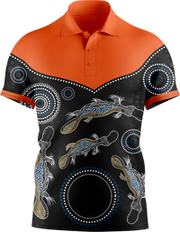 Hi Vis Aboriginal Platypus Short Sleeve Polo