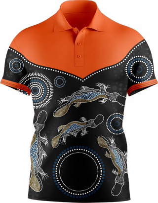 Hi Vis Aboriginal Platypus Short Sleeve tshirt