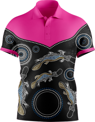 Hi Vis Aboriginal Platypus Short Sleeve tshirt
