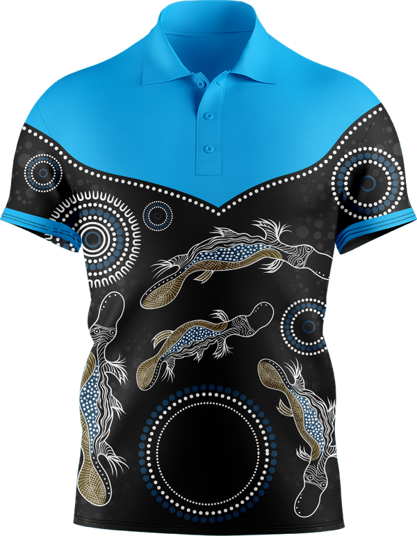 Hi Vis Aboriginal Platypus Short Sleeve tshirt