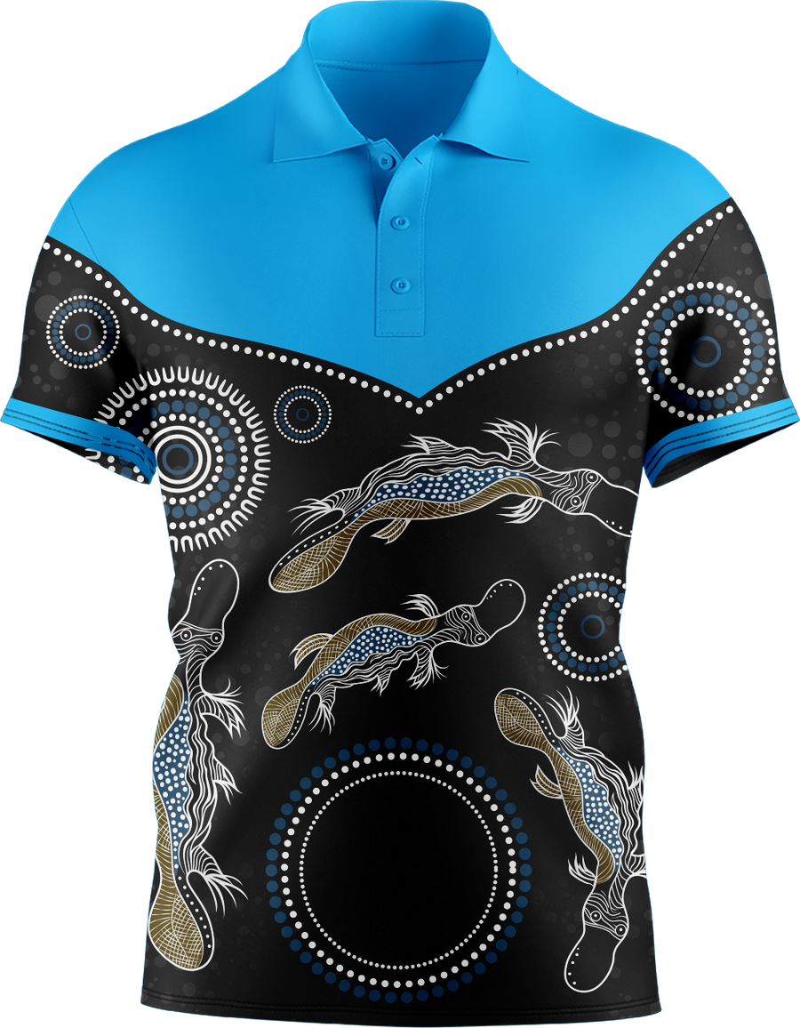 Hi Vis Aboriginal Platypus Short Sleeve Polo