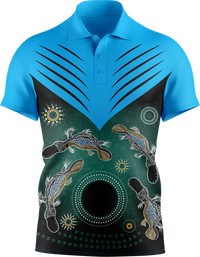Hi Vis Aboriginal Chevron Short Sleeve Polo