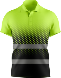 Hi Vis Reflective Safety Pattern Short Sleeve Polo