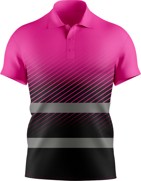 Hi Vis Reflective Safety Pattern Short Sleeve Polo