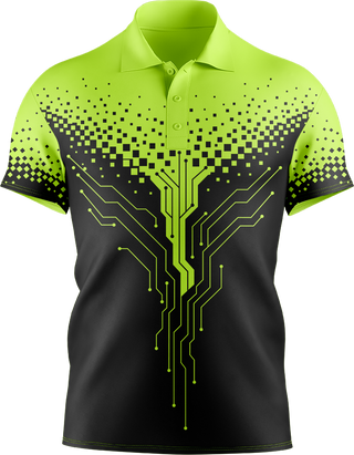 Hi Vis Circuit Board Pattern Short Sleeve tshirt