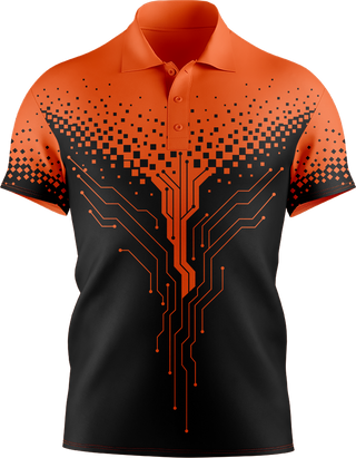 Hi Vis Circuit Board Pattern Short Sleeve tshirt