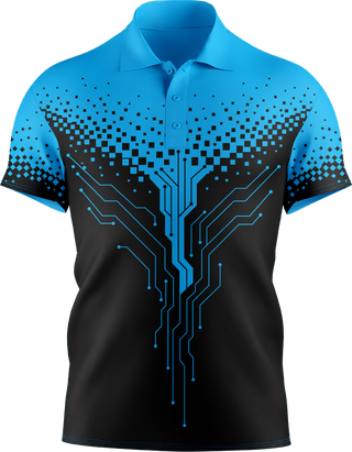 Hi Vis Circuit Board Pattern Short Sleeve tshirt