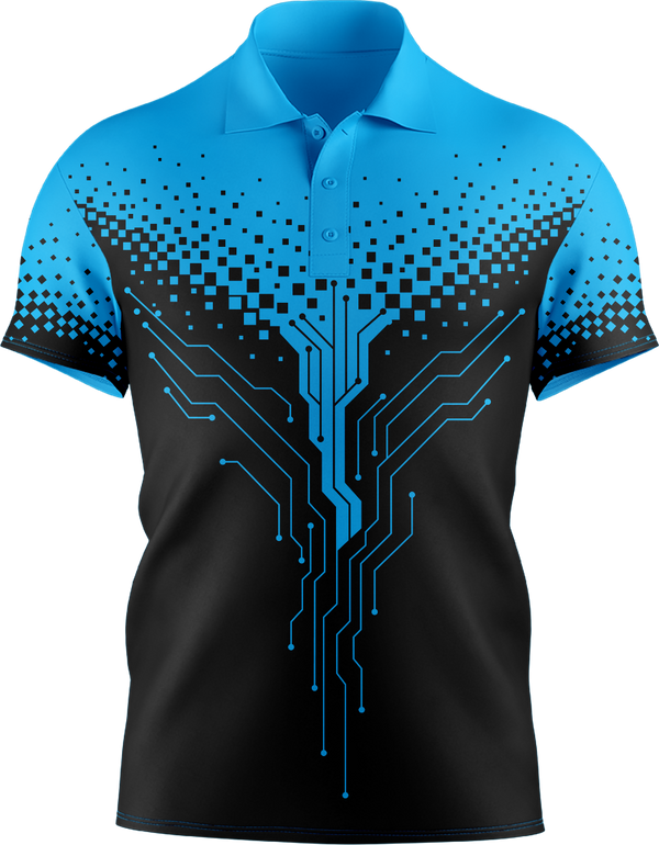 Hi Vis Circuit Board Pattern Short Sleeve tshirt