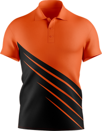 Hi Vis Diagonal Stripe Short Sleeve Polo