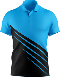 Hi Vis Diagonal Stripe Short Sleeve Polo