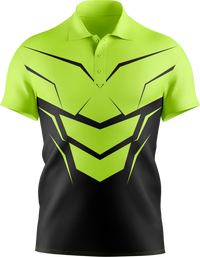 Hi Vis Layered Chevron Short Sleeve Polo