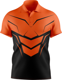 Hi Vis Layered Chevron Short Sleeve Polo