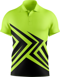 Hi Vis Angular Arrow Pattern Short Sleeve Polo