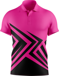 Hi Vis Angular Arrow Pattern Short Sleeve Polo