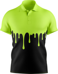 Hi Vis Paint Drip Short Sleeve Polo