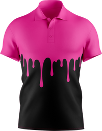 Hi Vis Paint Drip Short Sleeve Polo