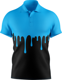 Hi Vis Paint Drip Short Sleeve Polo