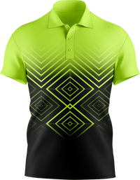 Hi Vis Geometric Short Sleeve Polo